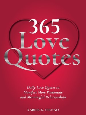 cover image of 365 Love Quotes